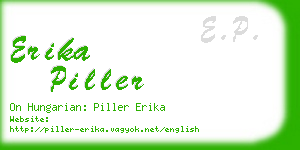 erika piller business card